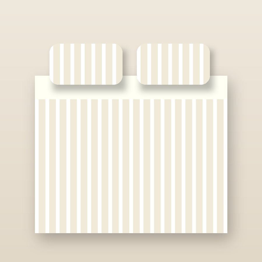 Linen Blend Bedsheet - Ivory
