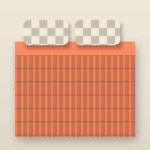 Reversible Comforter with 2 Pillow Covers - Terracotta
